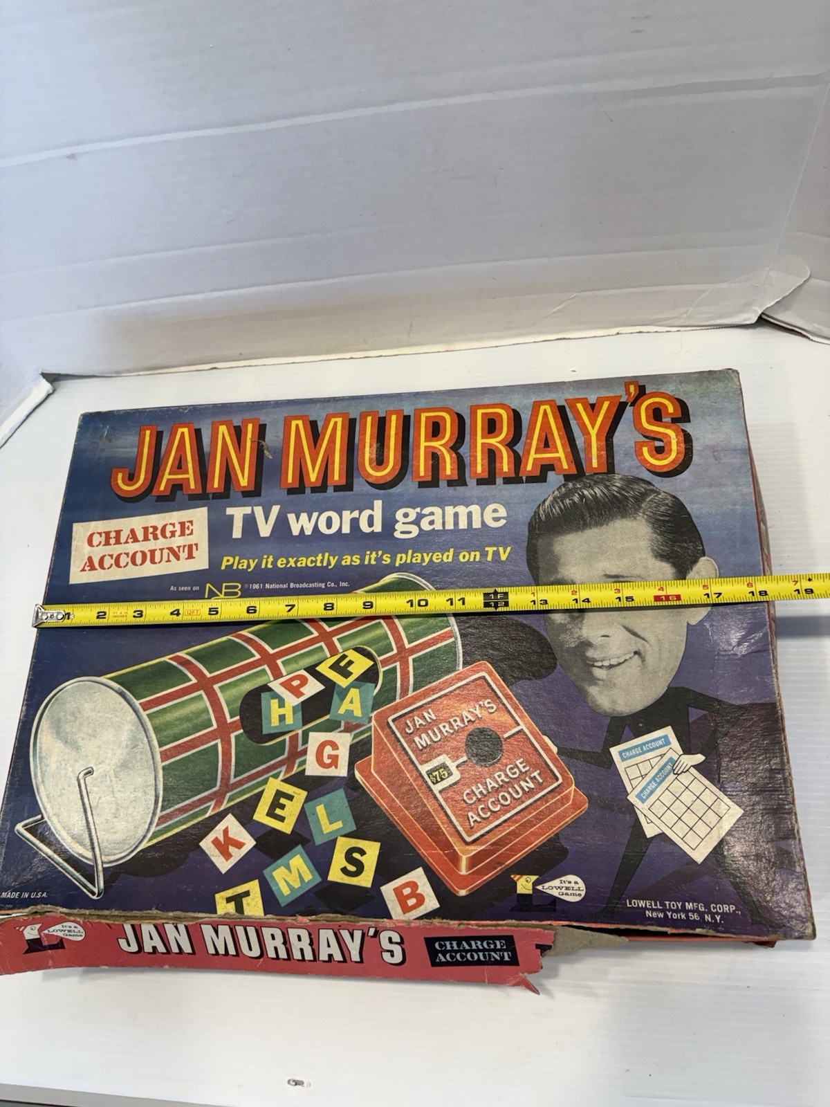 Vintage 60s Lowell Toy Jan Murray’s TV Word Game Board Game Complete
