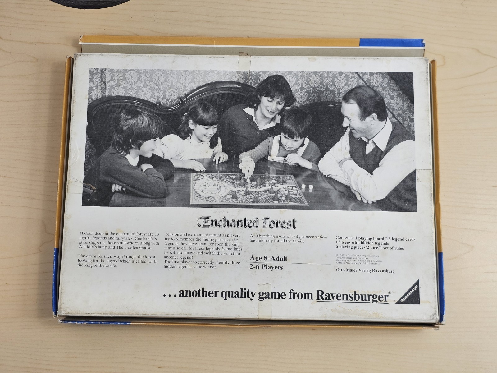 VINTAGE Enchanted Forest Board Game Ravensburger 1982 Incomplete As Is