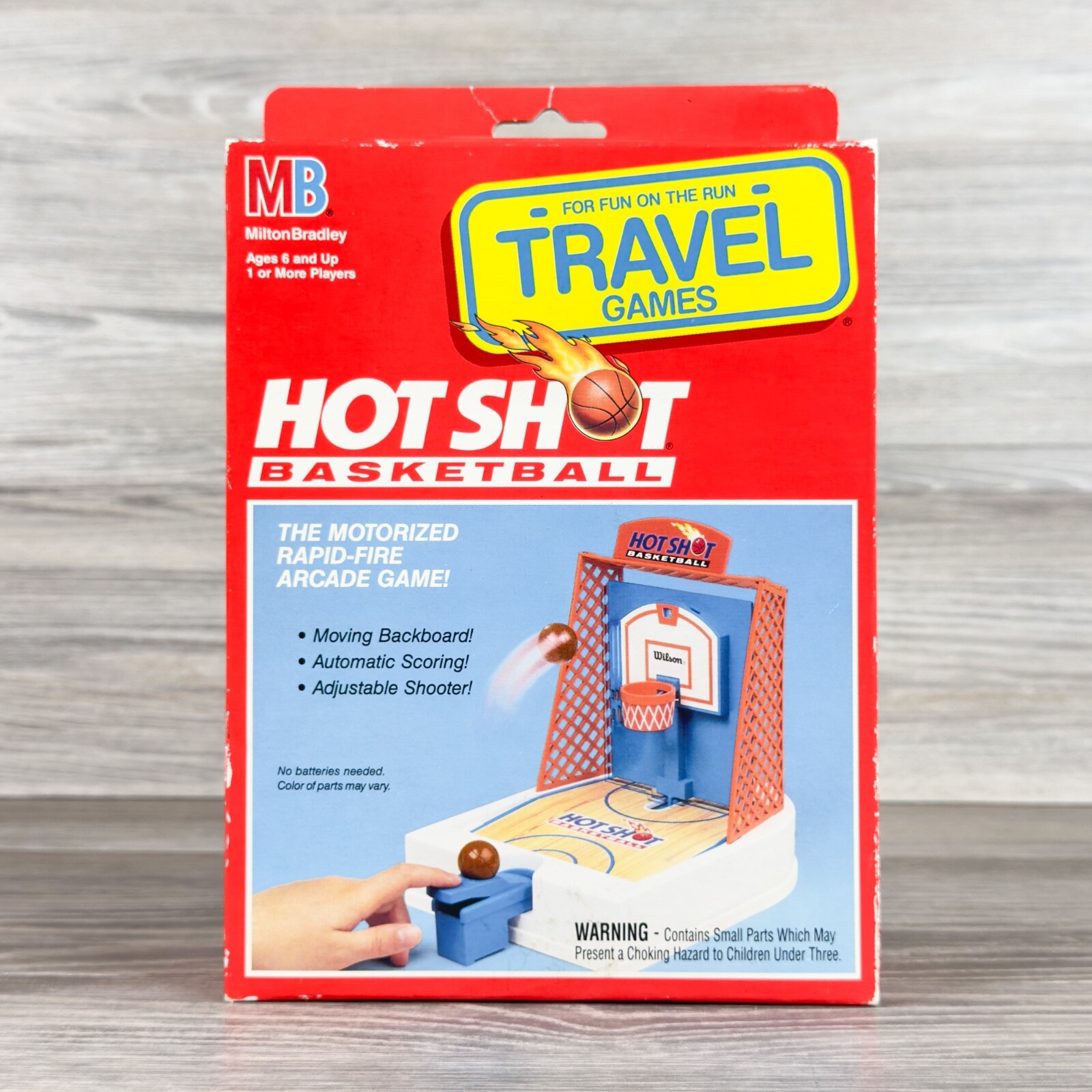 HOT SHOT BASKETBALL Travel Games (Milton-Bradley, 1992) New Still Sealed Vintage