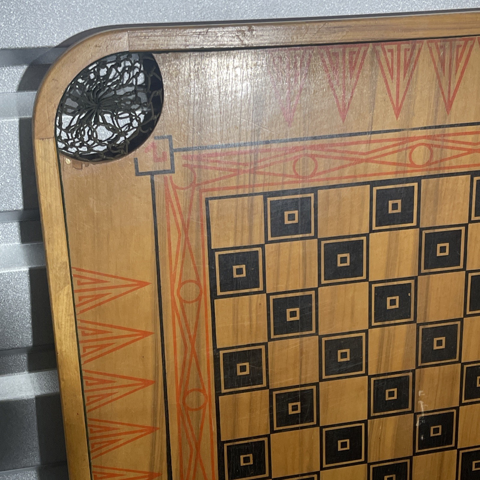 1934-1947 Vintage Viking Boats Carrom Board Style Q Carrom Industries Ludington