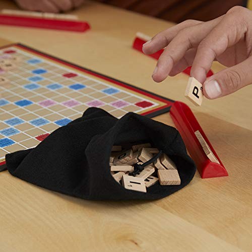 Classic Scrabble Game Multicolor Tabletop Word Gameplay for Family Fun
