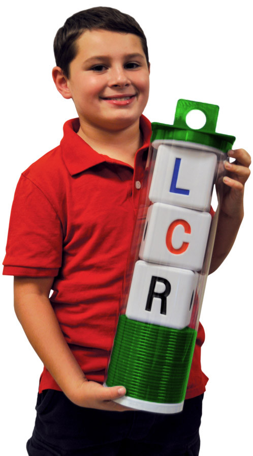 THE ORIGINAL BIG LCR® LEFT CENTER RIGHT™ DICE GAME – CLASSIC (GREEN)