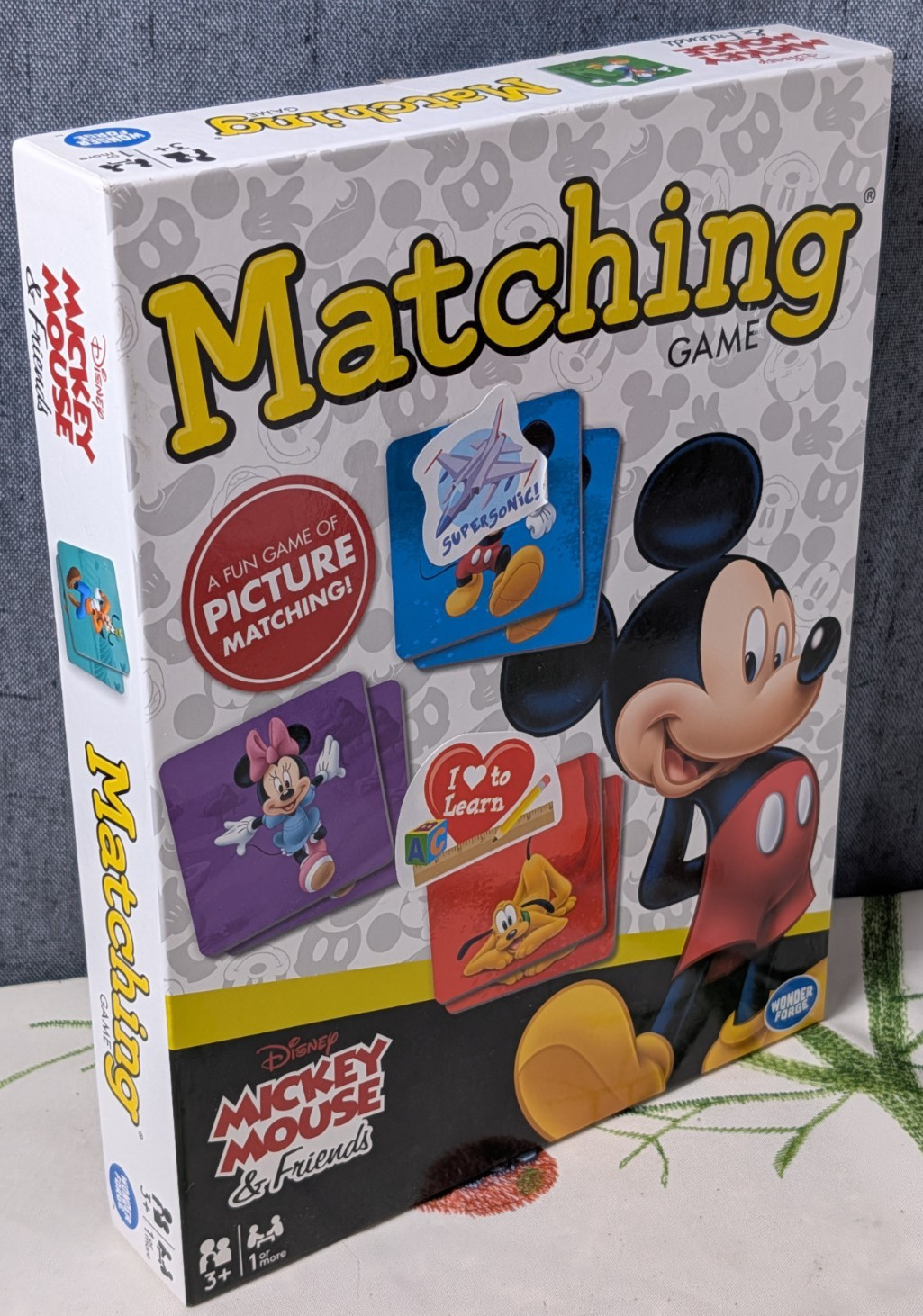 Disney Mickey Mouse Wonder Forge Matching Memory Tile Game 72 Pic Toy Complete