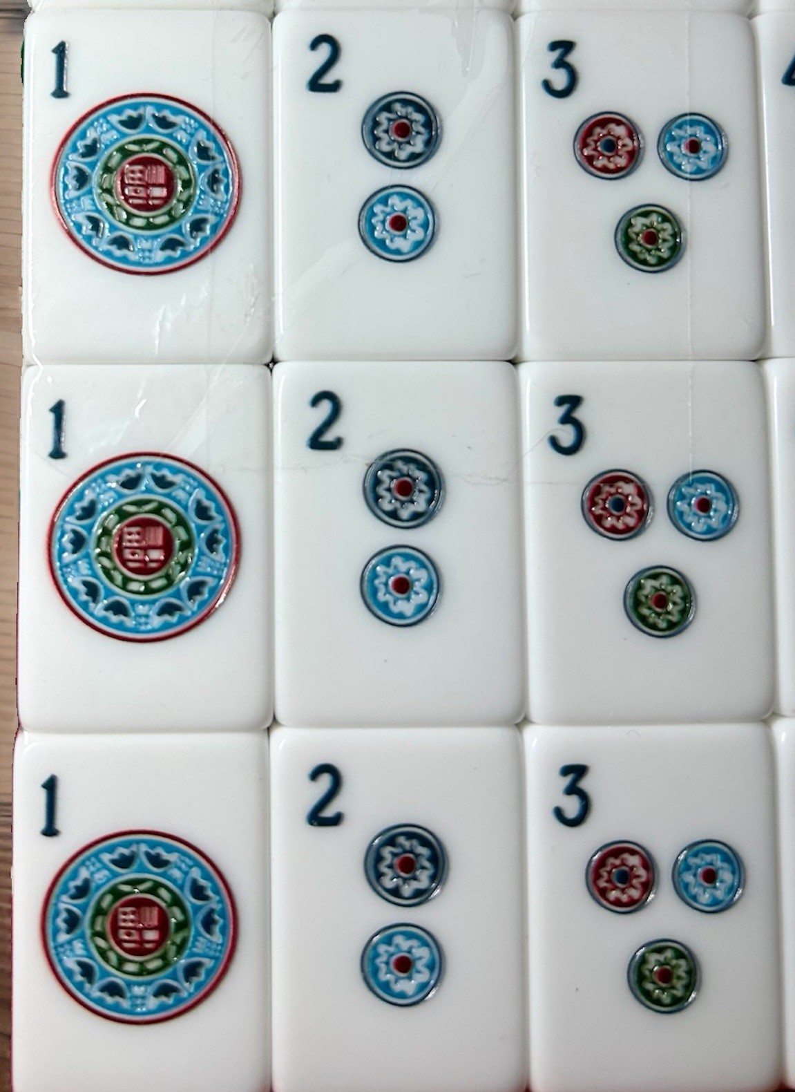 American Mahjong Tiles 160 Engraved 1.4” Acrylic Tiles •Racks & Pushers •Mat