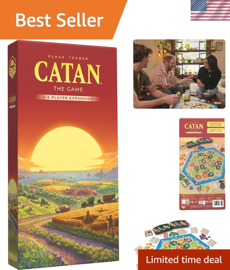 5-6 Player Expansion for 6th Edition Board Game – Perfect for Friends & Family