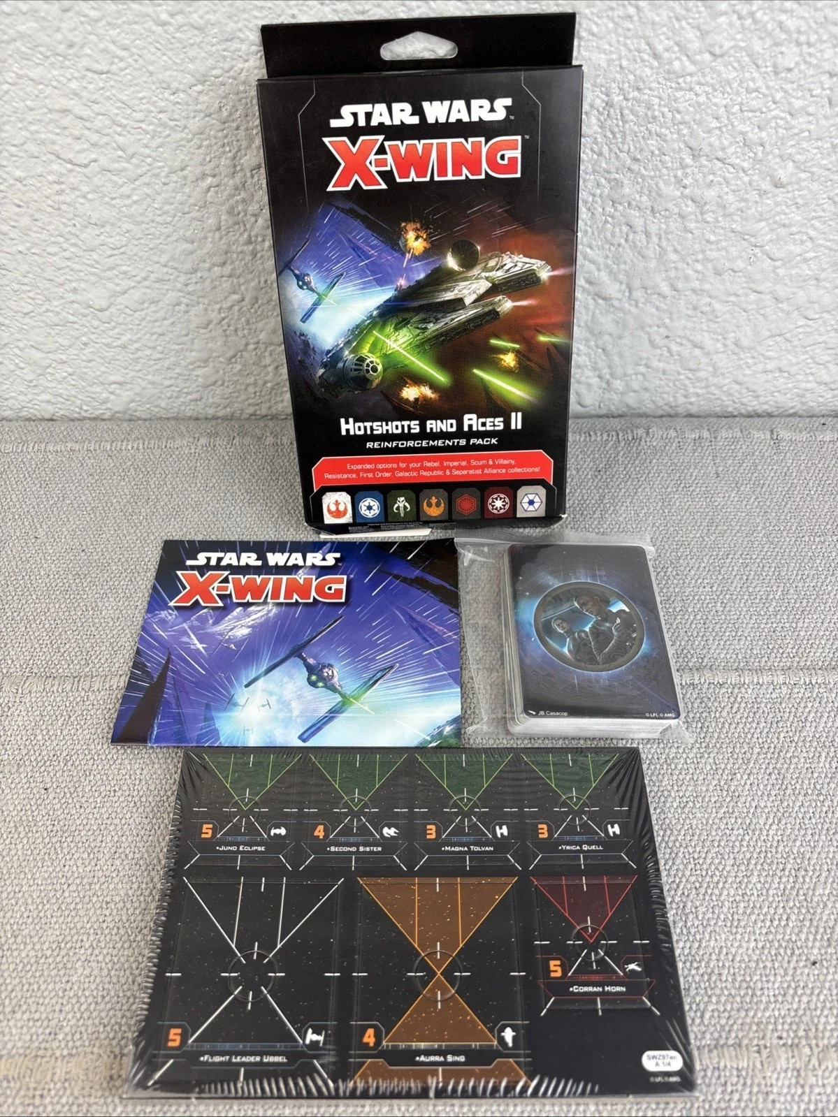 Star Wars X-Wing Hotshots and Aces II Reinforcement Pack 2022 Asmodee F3