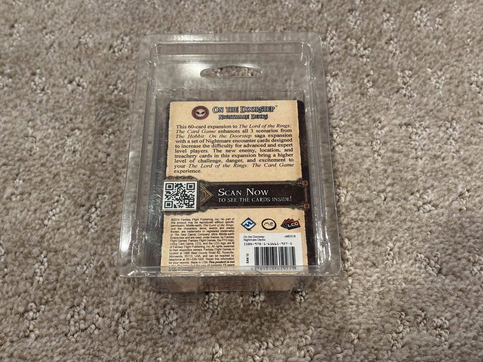 The Lord of the Rings LCG – Nightmare Deck – On The Doorstep – FFG – NEW