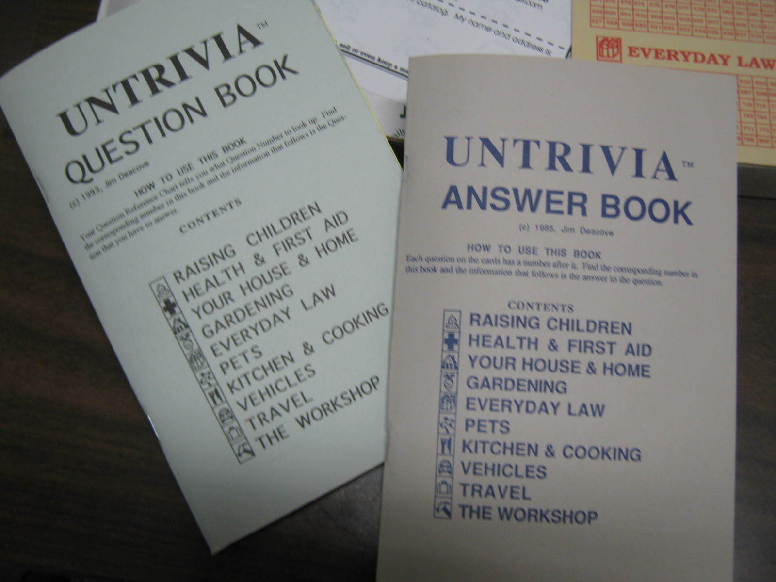 Untrivia Game Family Pastimes Conversation Game For Adults 2 to 12 Players