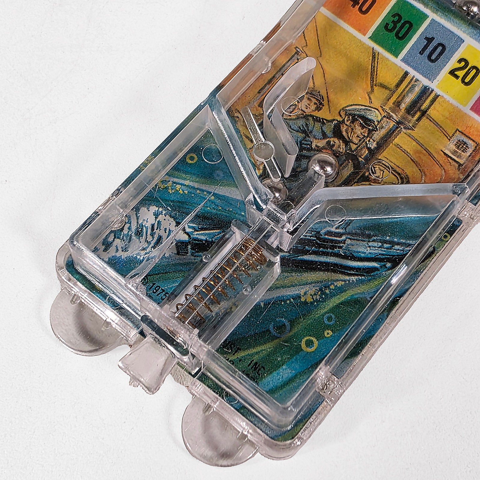 Plastic Submarine Pinball Game • Durham Industries • Hong Kong • Vintage 1975