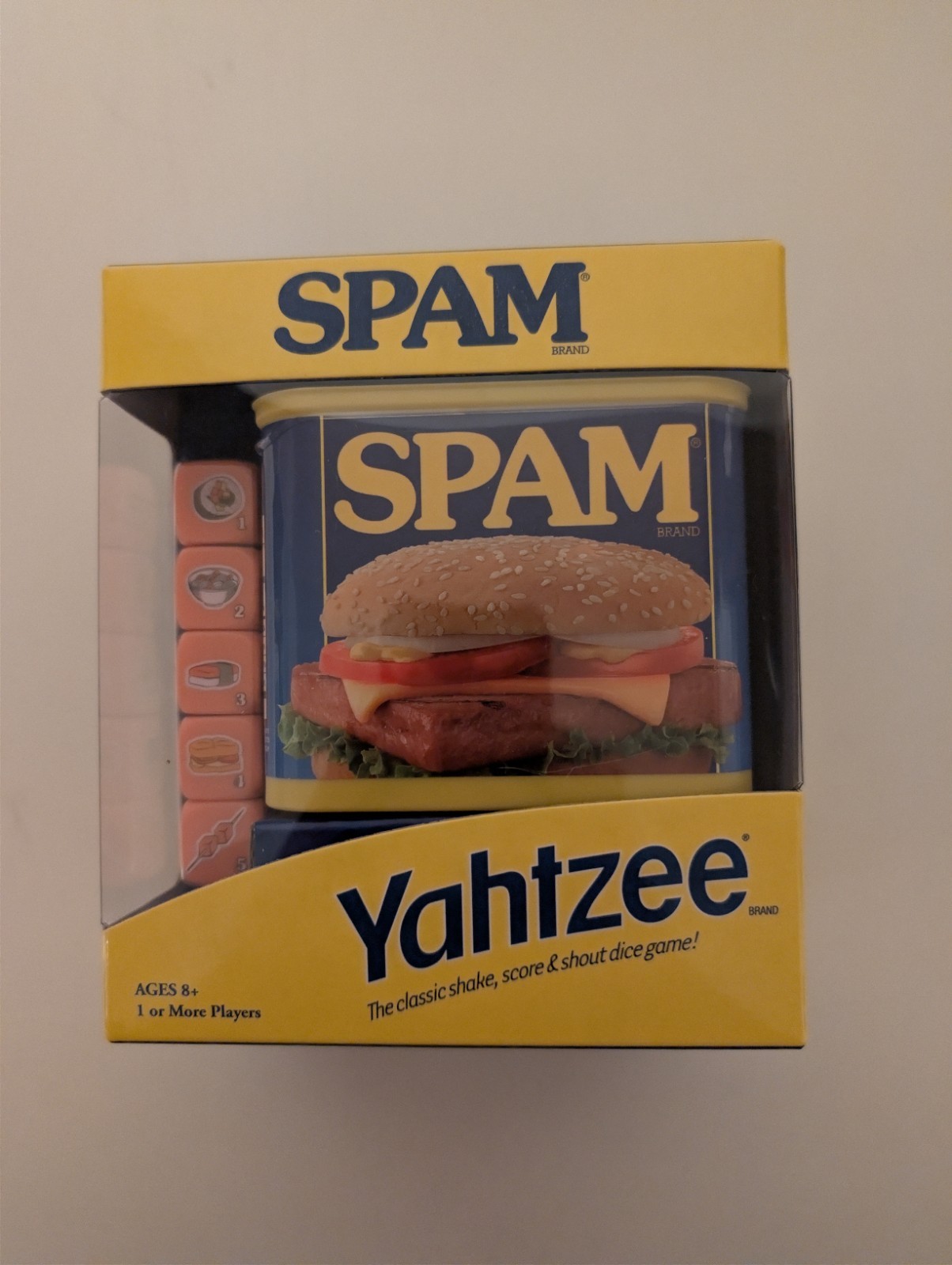 Yahtzee Spam Edition Dice Board Game New