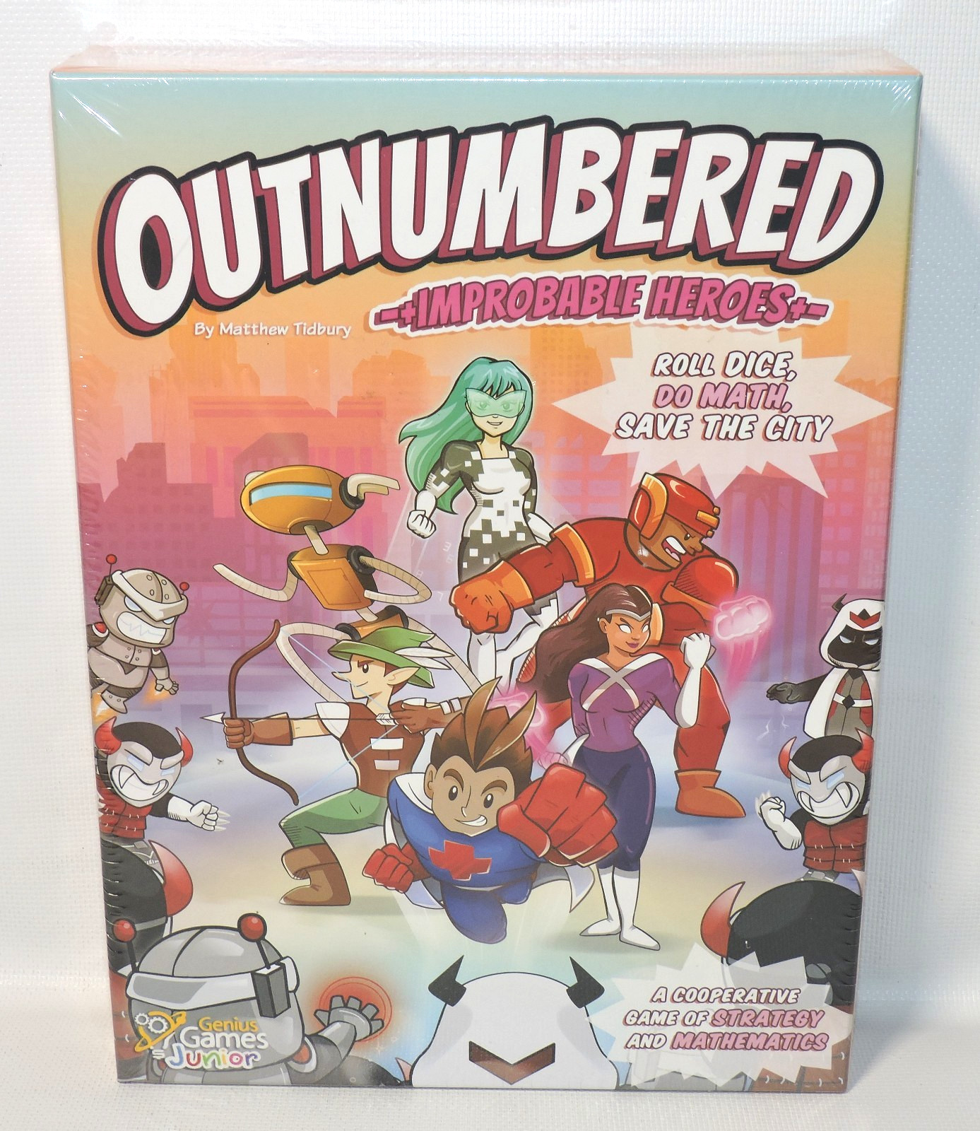 Outnumbered Improbable Heroes Board Game Math Strategy Family Game, NEW, SEALED
