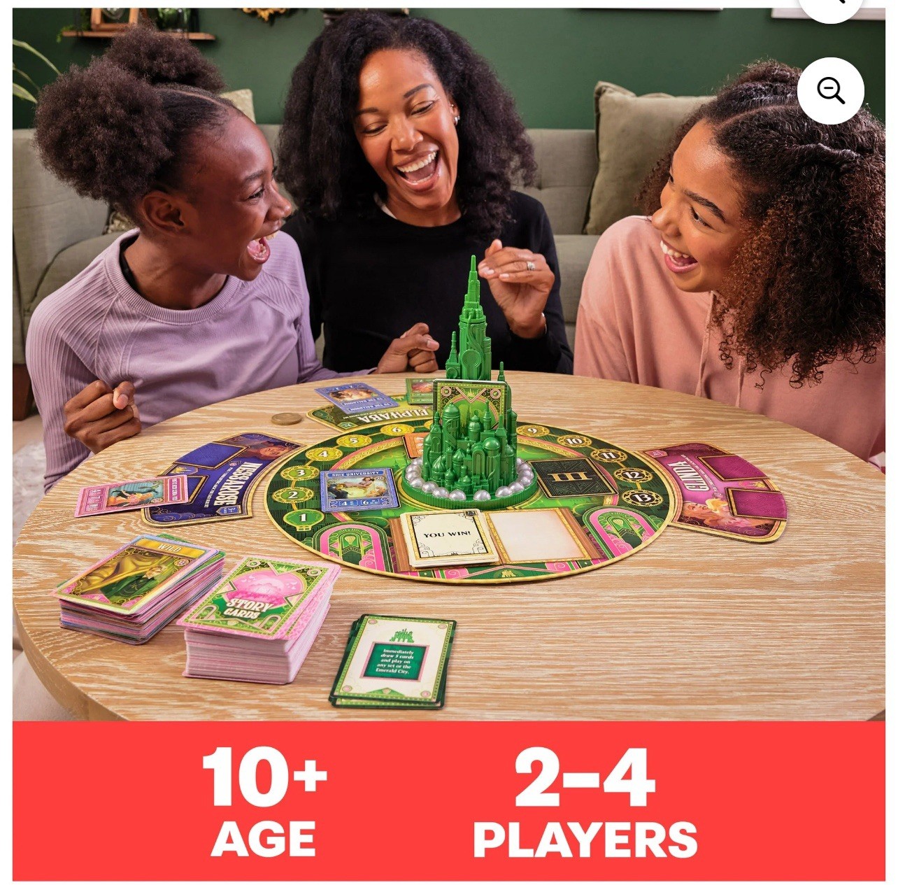 WICKED Officially Licensed Board Game w/3D Emerald City Wizard Oz Elphaba Glinda