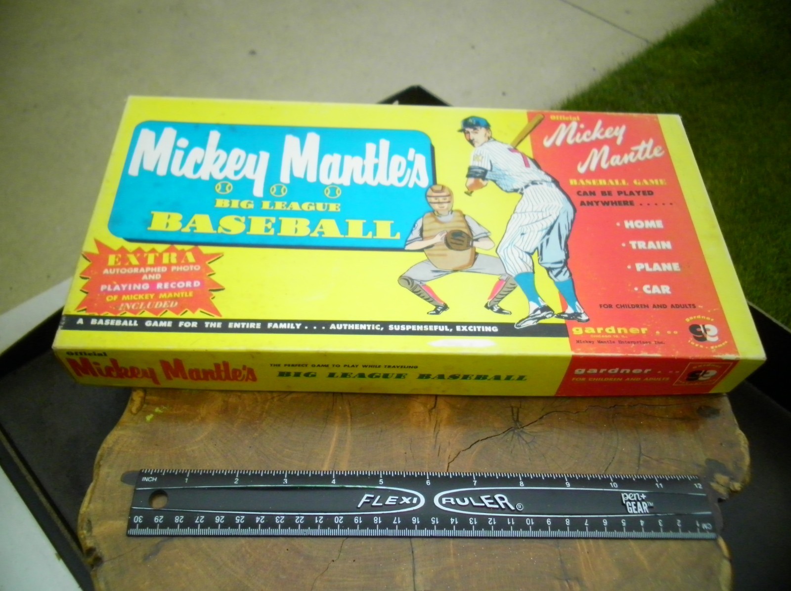 1957 Mickey Mantle’s Big League Baseball Game w/ Spinner, Play Cards – Near Comp