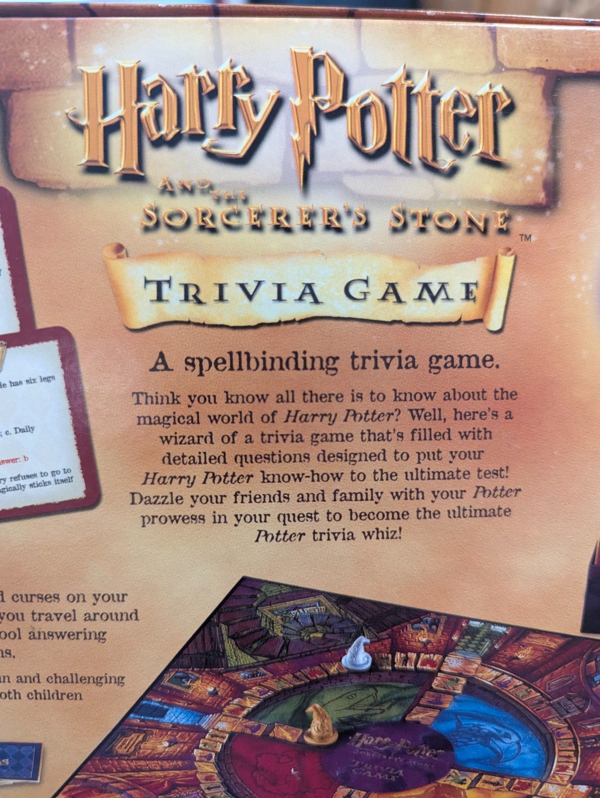 HARRY POTTER and the SORCERER’S STONE TRIVIA GAME 100% COMPLETE 2000 VINTAGE