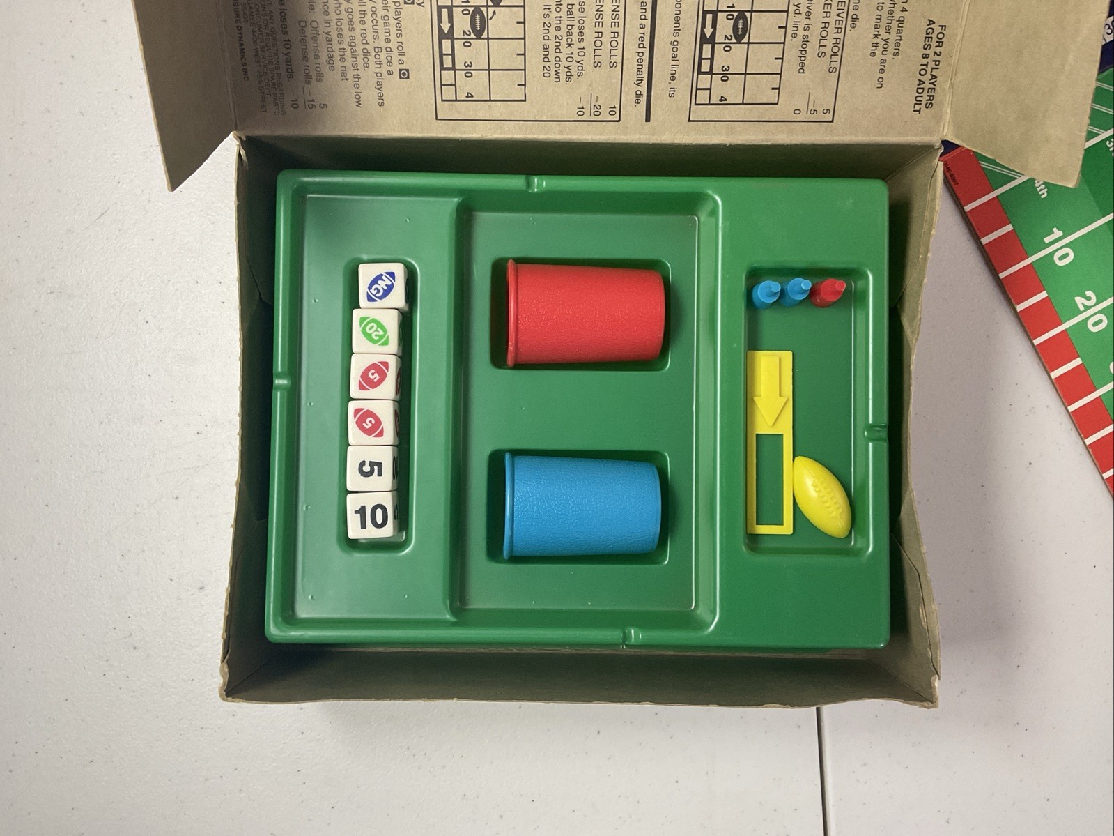 Half-Time Football Game 1979 Lakeside Toys #8294 Sports Dice Game