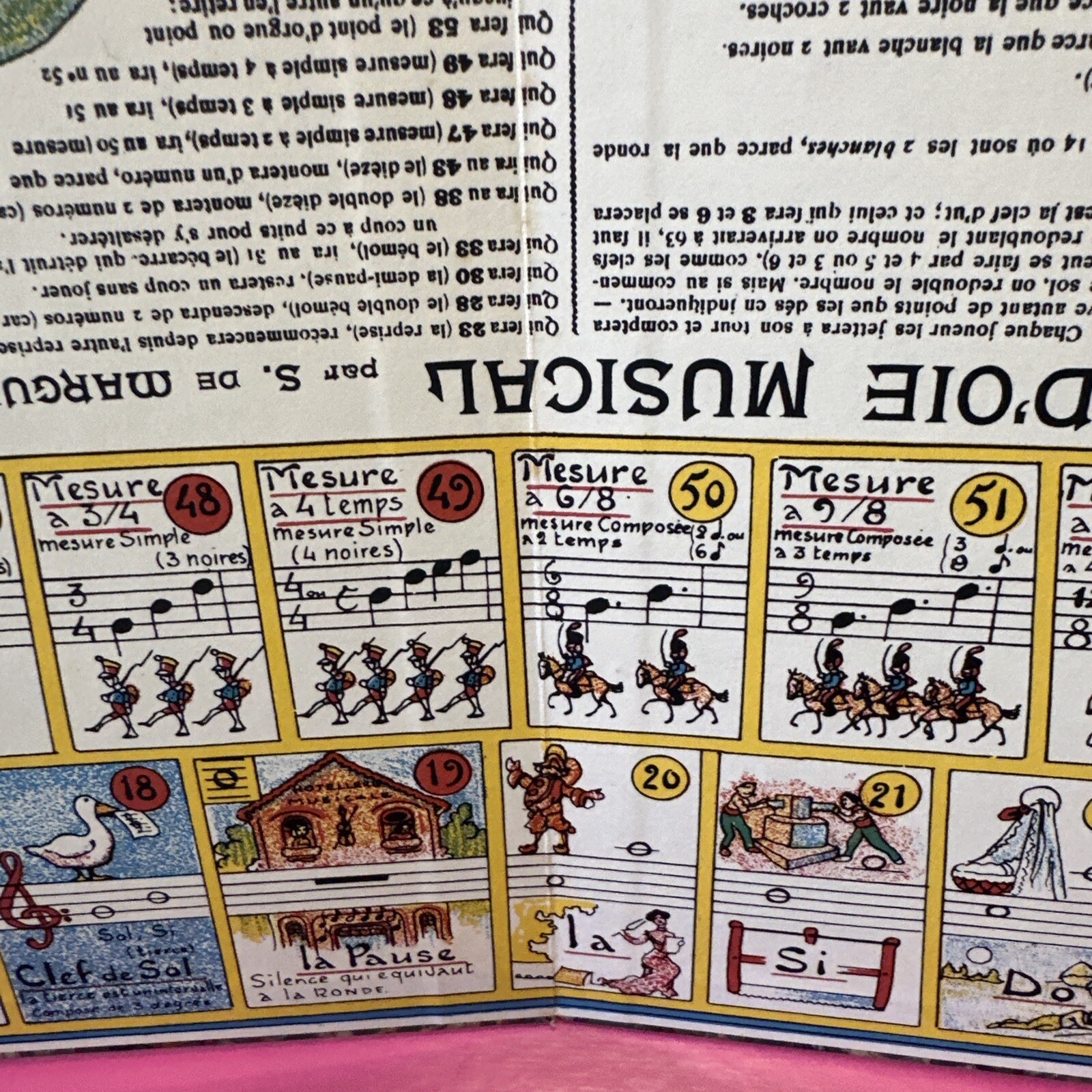 Jeu D’Oie Musical Alphonse Ledvc Vintage French Board Game of the Goose France