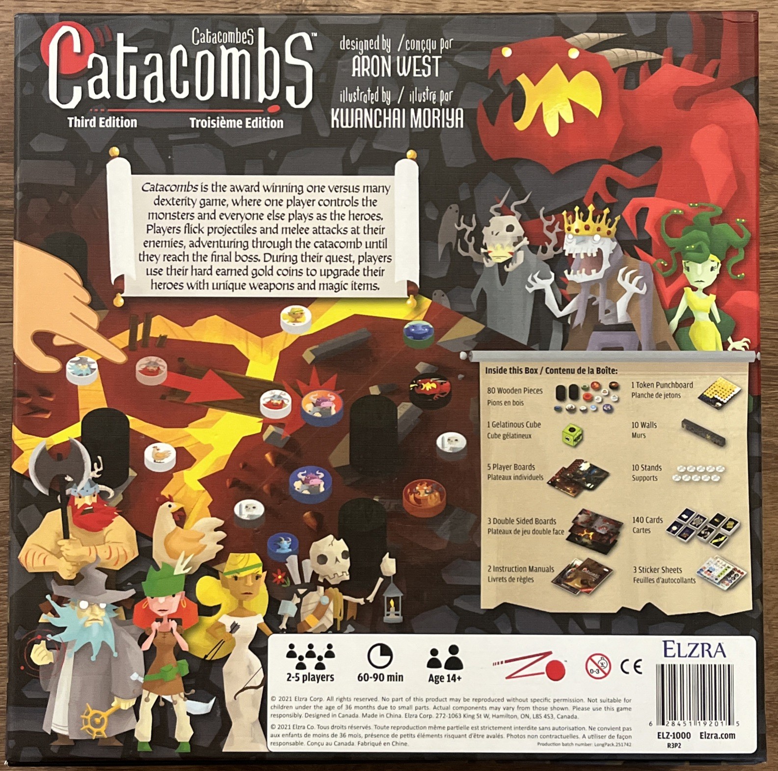 Catacombs 2019 Third Edition Kwanchai Moriya Elzra Corp 2-5 Players 14+ Years