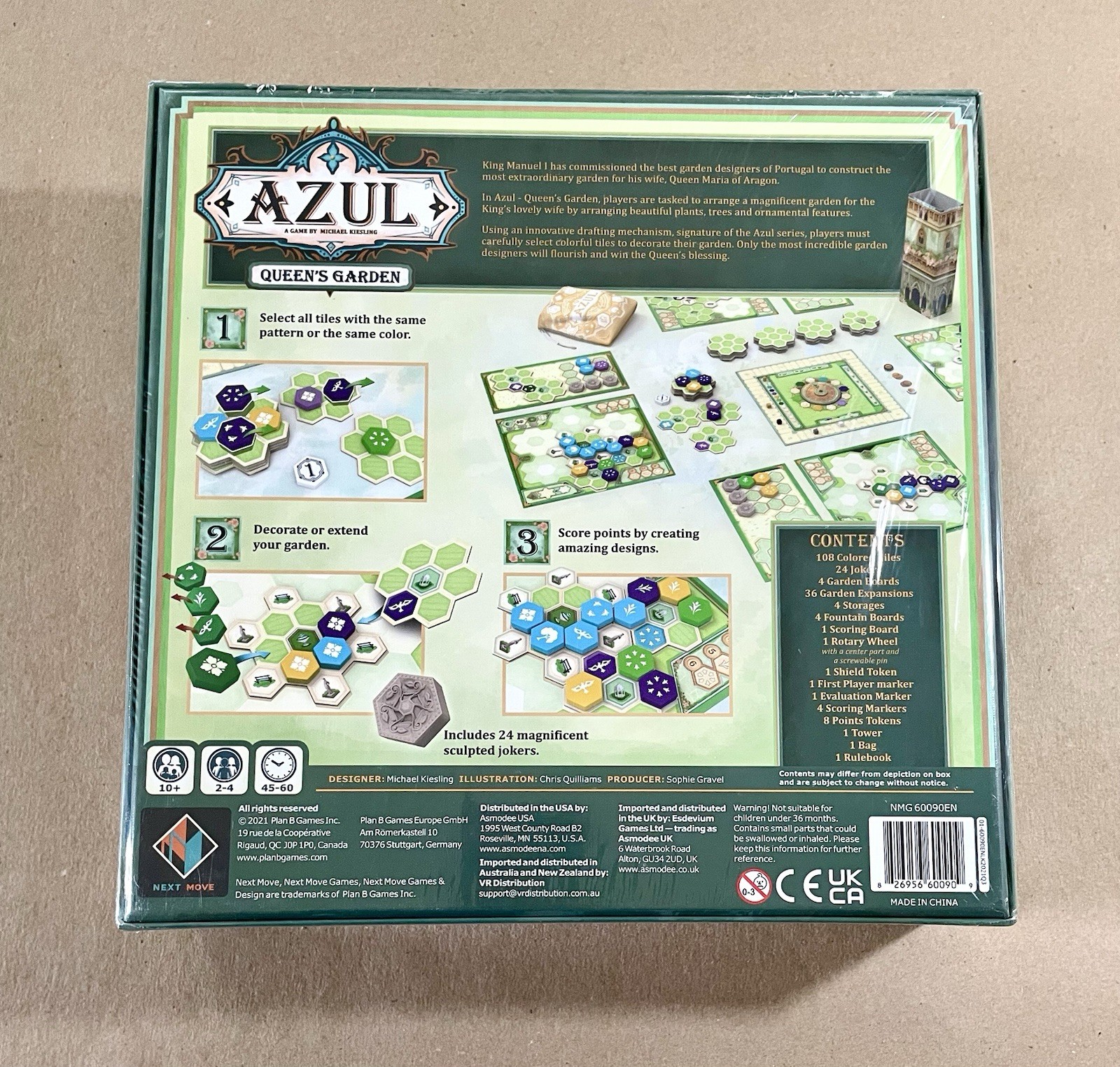 Azul: Queen’s Garden Board Game (2-4 Players, Ages 10+) 2021, NEW/SEALED!