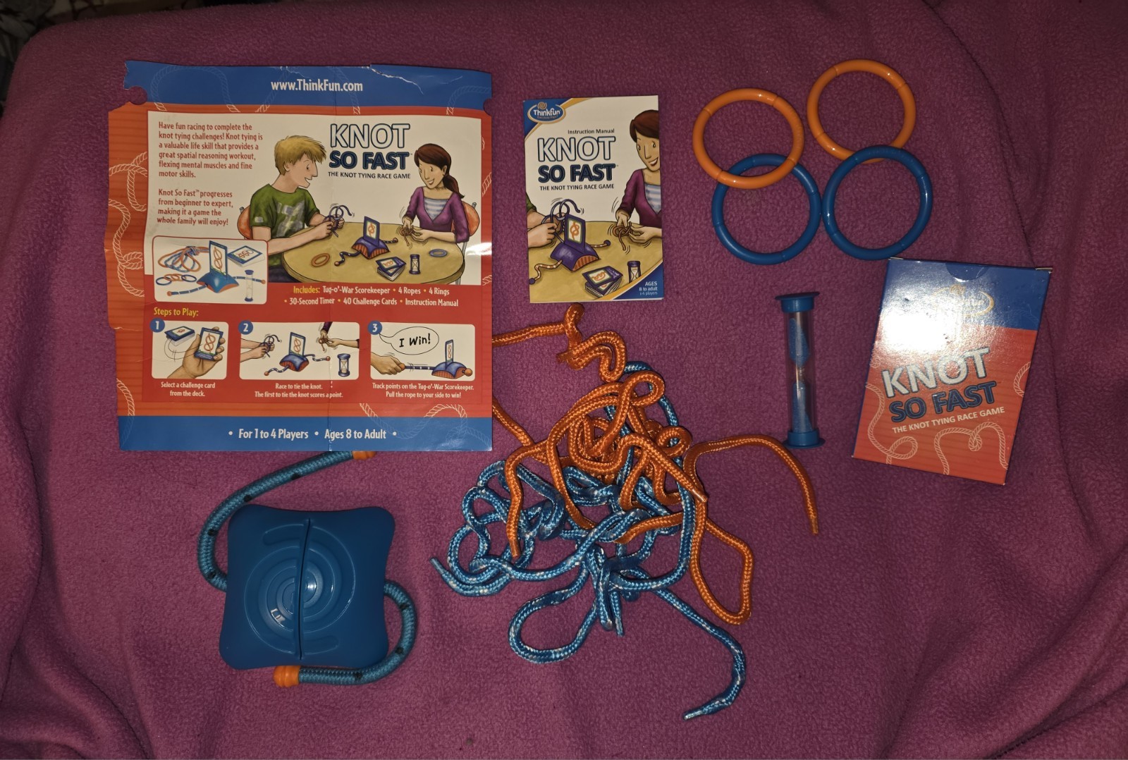 Knot So Fast – Knot Tying Dexterity Game – Thinkfun 2010 – Complete!!