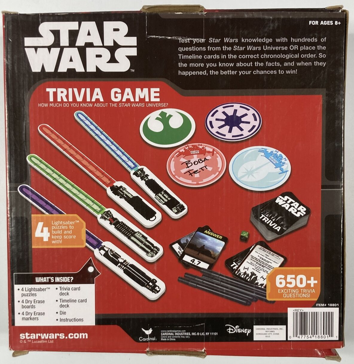 Disney Star Wars Trivia Game