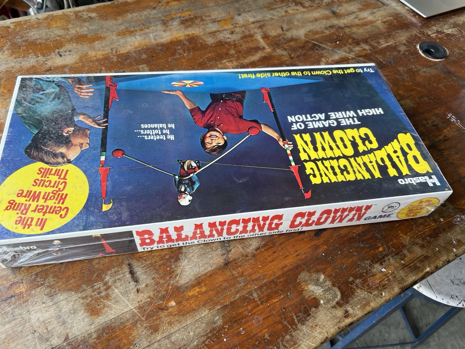 NOS New in Box Hasbro Balancing Clown Game 1969 High Wire Action Vintage
