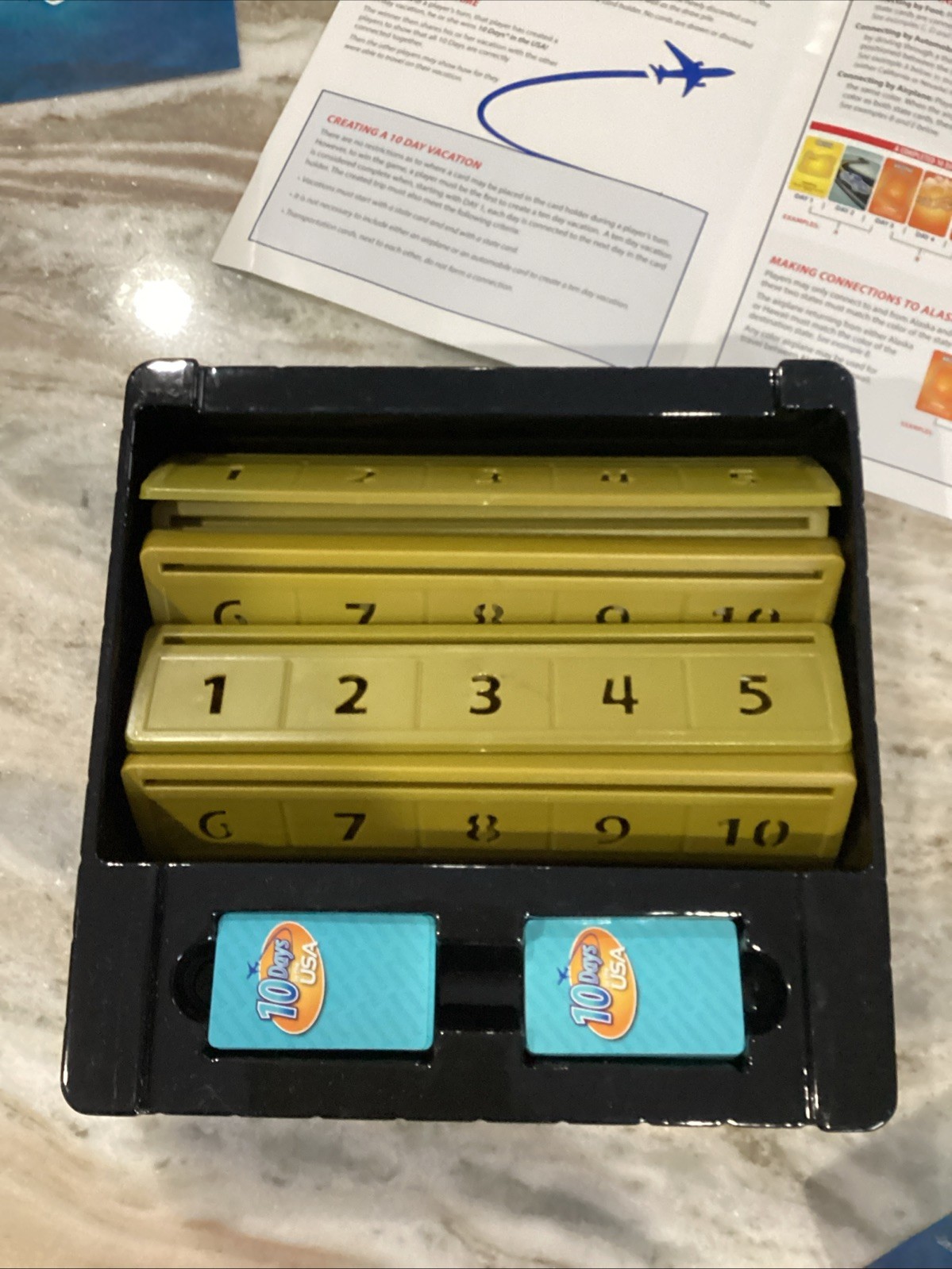 10 Days in the USA Board Game – Family Edition (2014) ~ COMPLETE