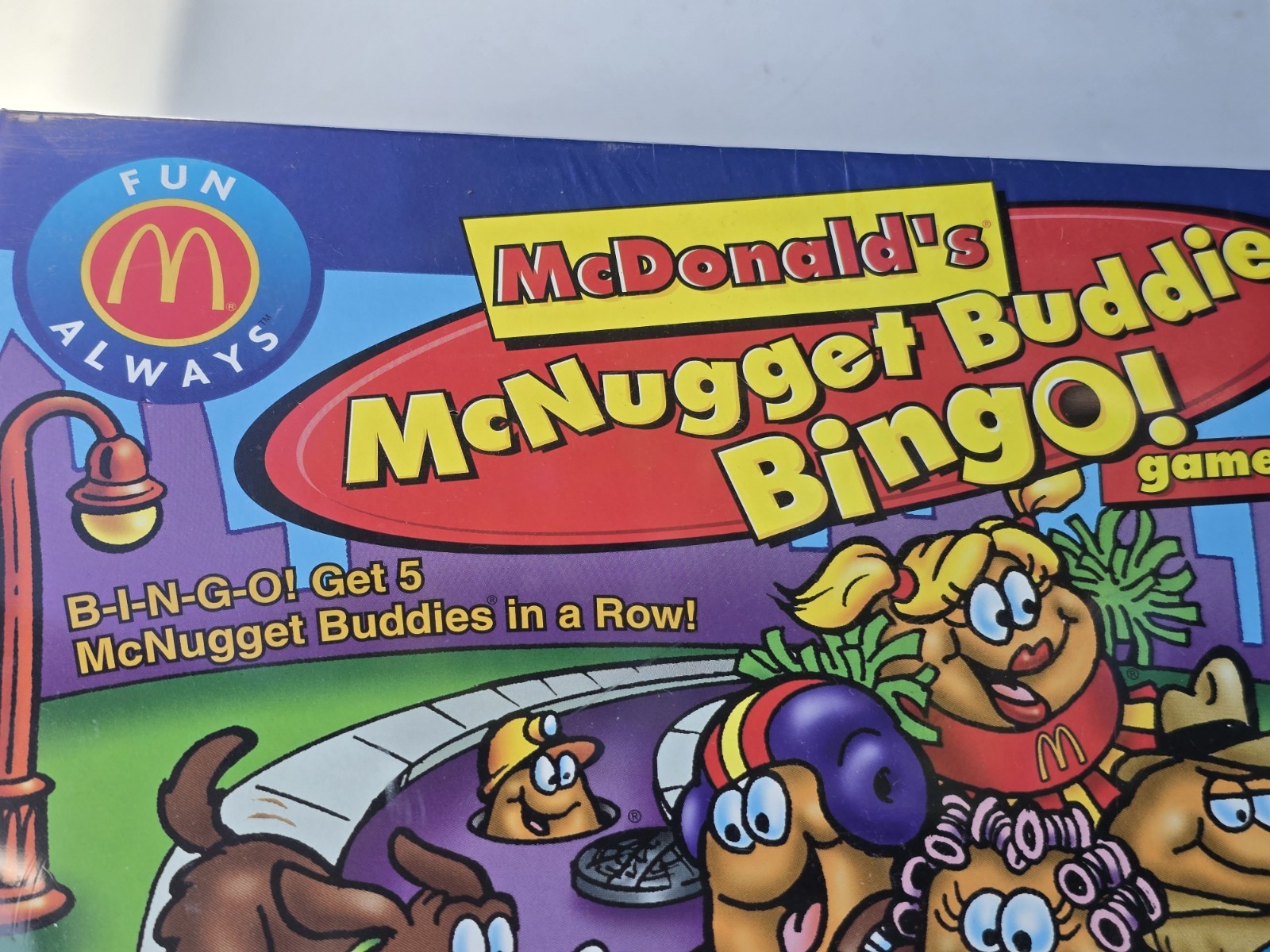 Vintage 2002 McDonald’s McNugget Buddies Bingo Board Game Patch Products SEALED