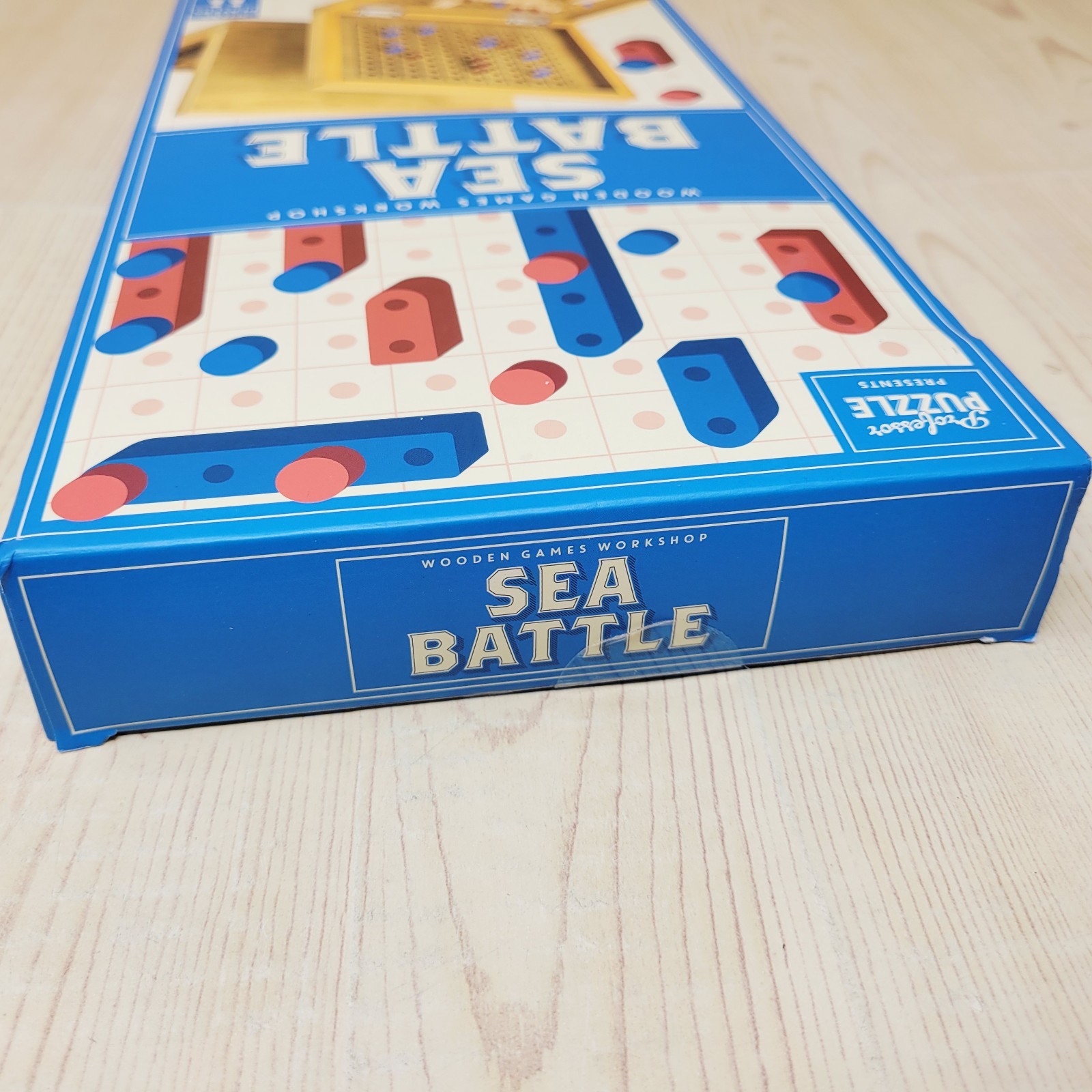 Professor PUZZLE Sea Battle A Wooden Take on the Traditional 2 Play Board Game
