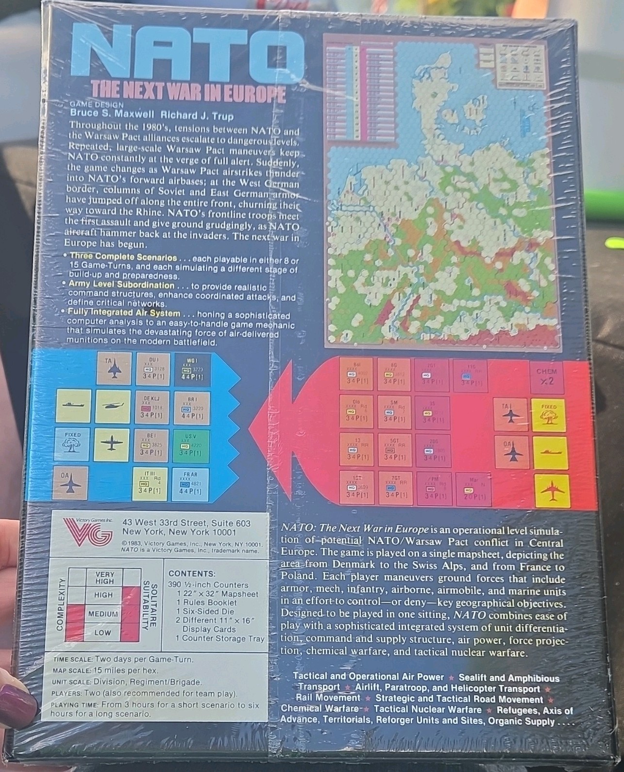 Victory Games Inc. NATO: The Next War in Europe Board Game 1983 MPN 30004