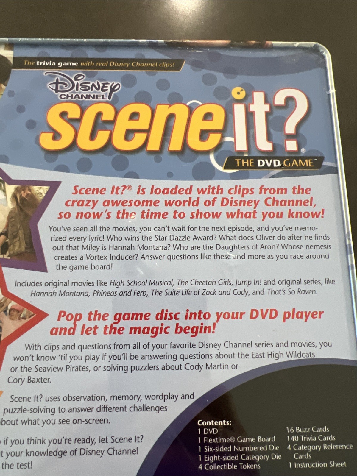 Optreve Disney Channel Scene It? DVD Game Trivia 2+ Players Factory Sealed