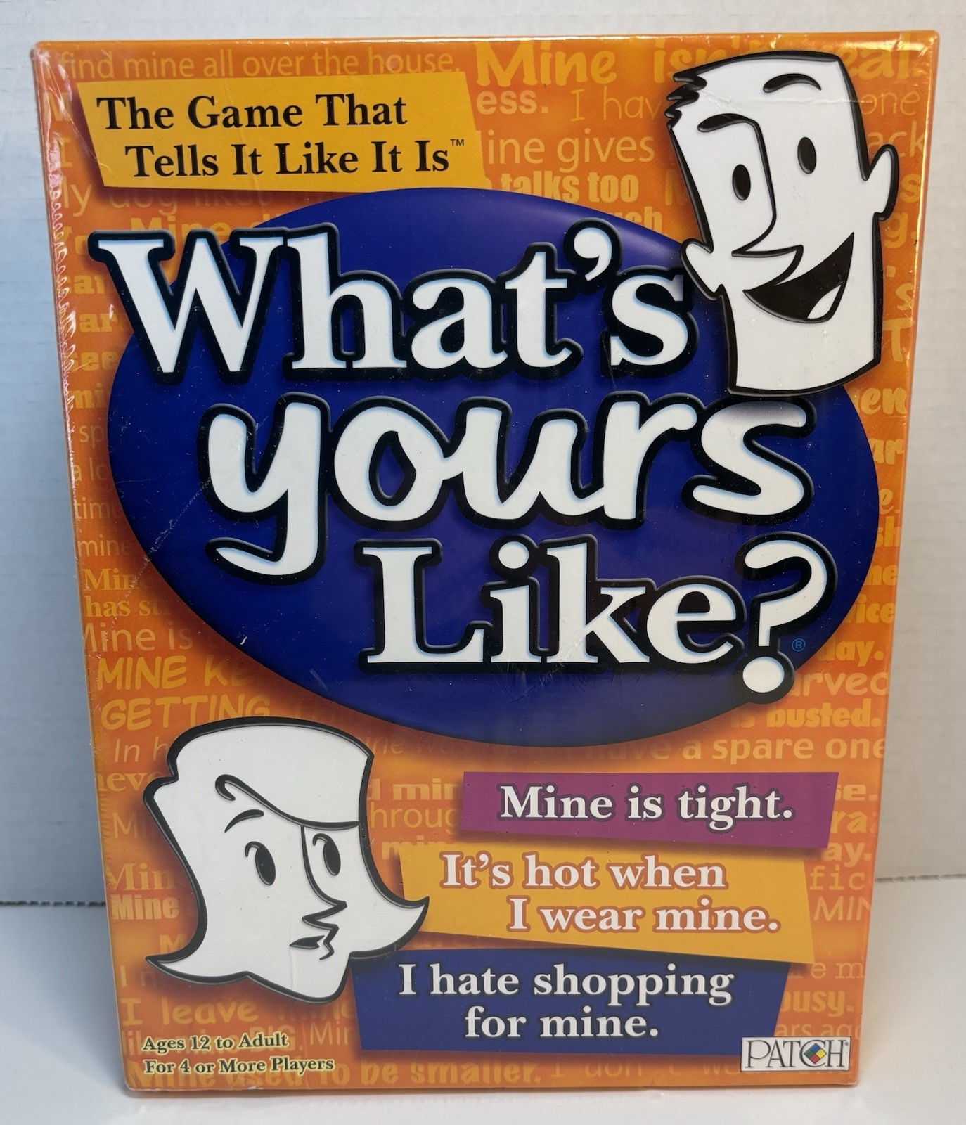What’s Yours Like Game Family Night Board Game NIB Ages 12+
