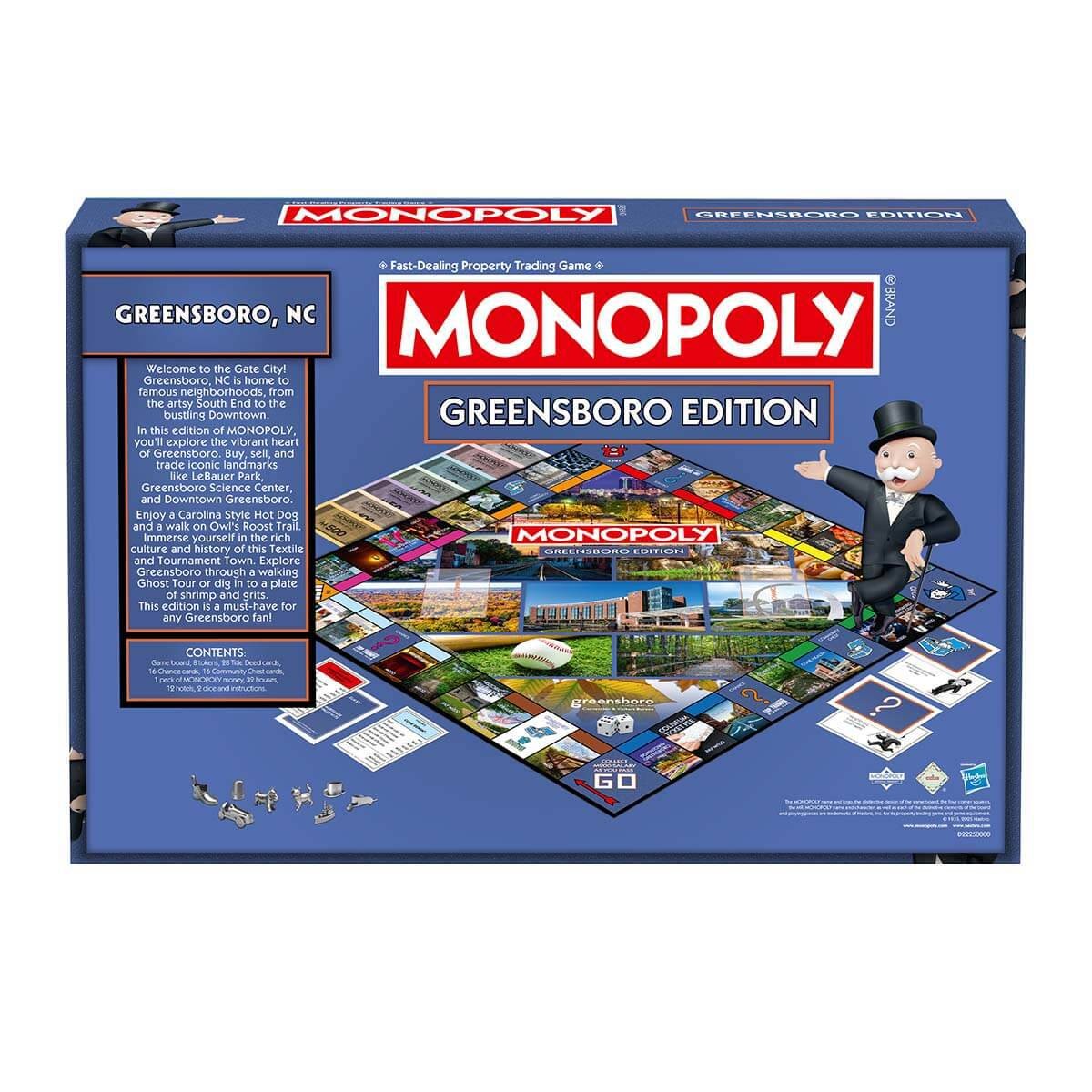 Greensboro, NC Monopoly Board Game