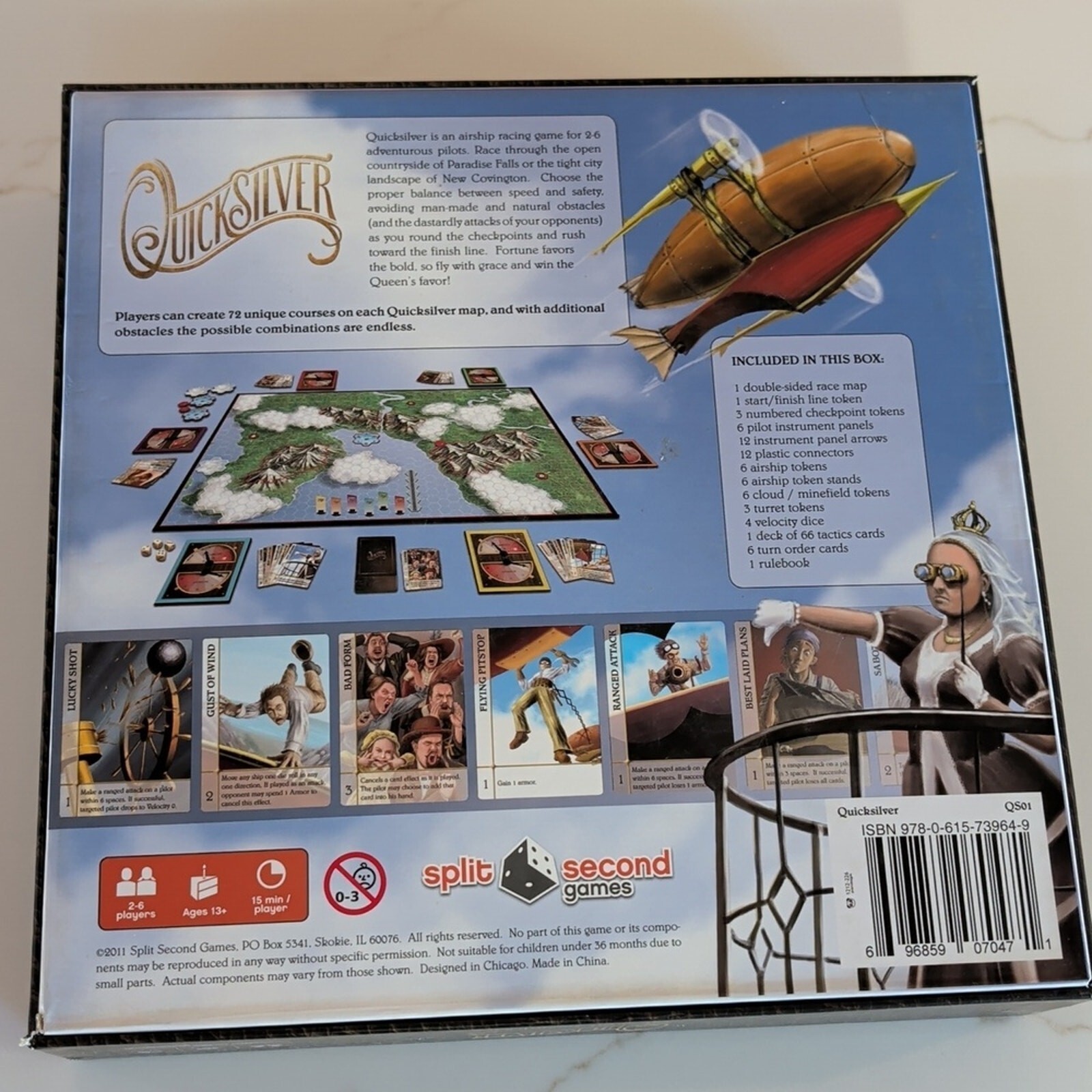 QuickSilver: The Great Airship Race Board Game, Homeschool, Family Fun, NIB