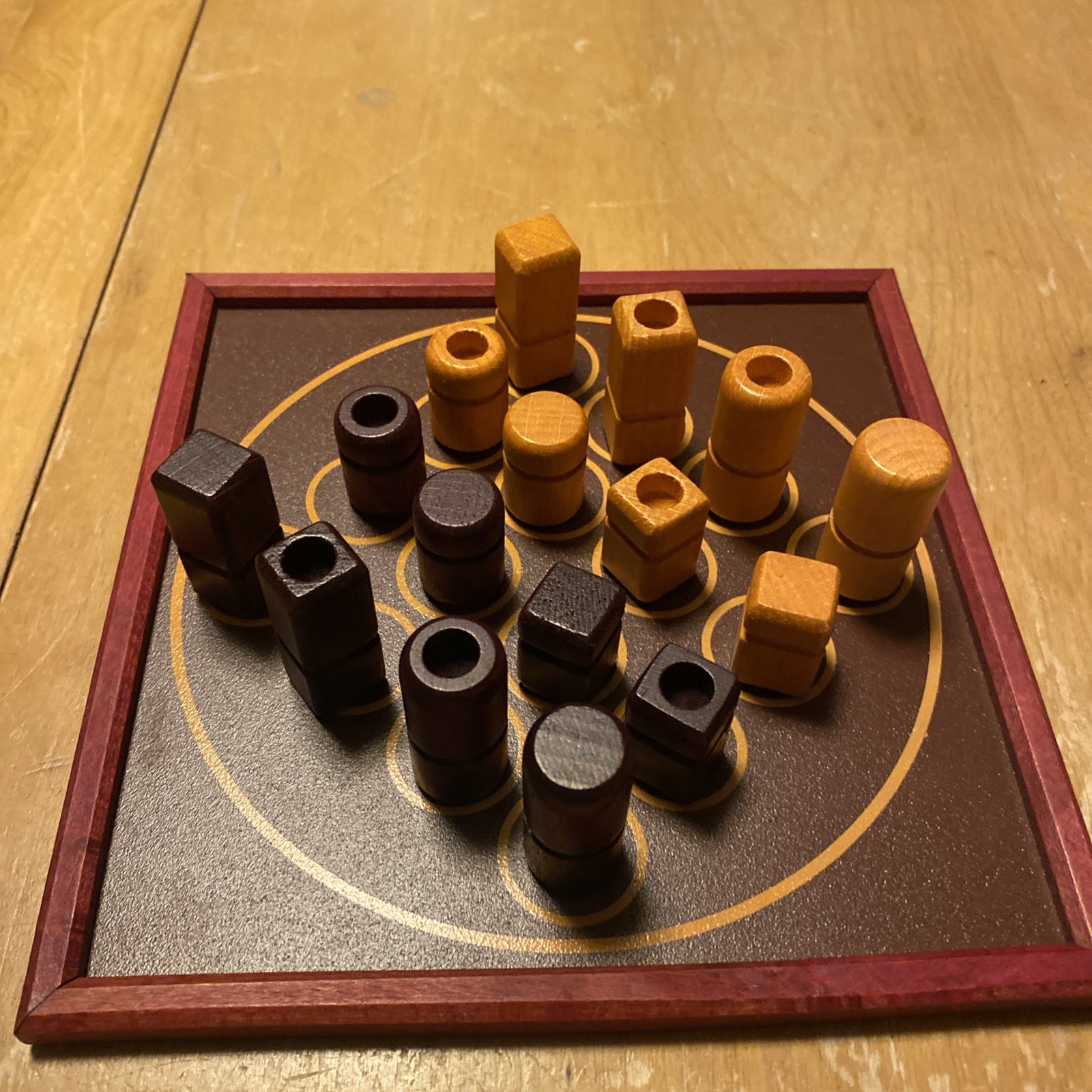 VINTAGE Travel Quarto Magnetic Wooden Board Game COMPLETE Gigamic 1991 Strategy