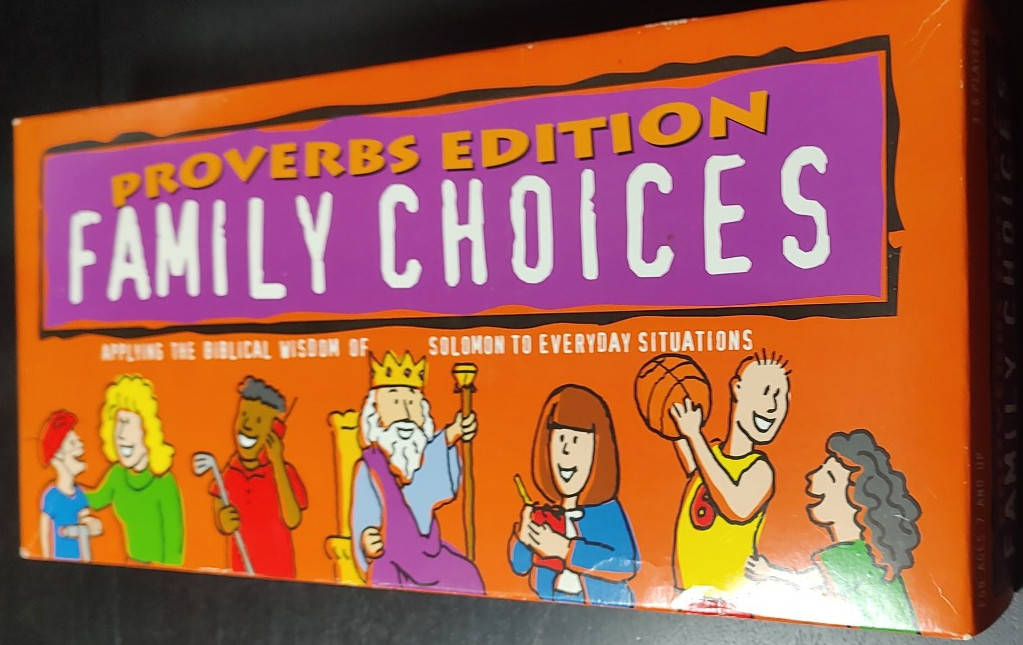Proverbs Edition of Family Choices, by Faith, Kids Ages 7 and up, 3-6 players