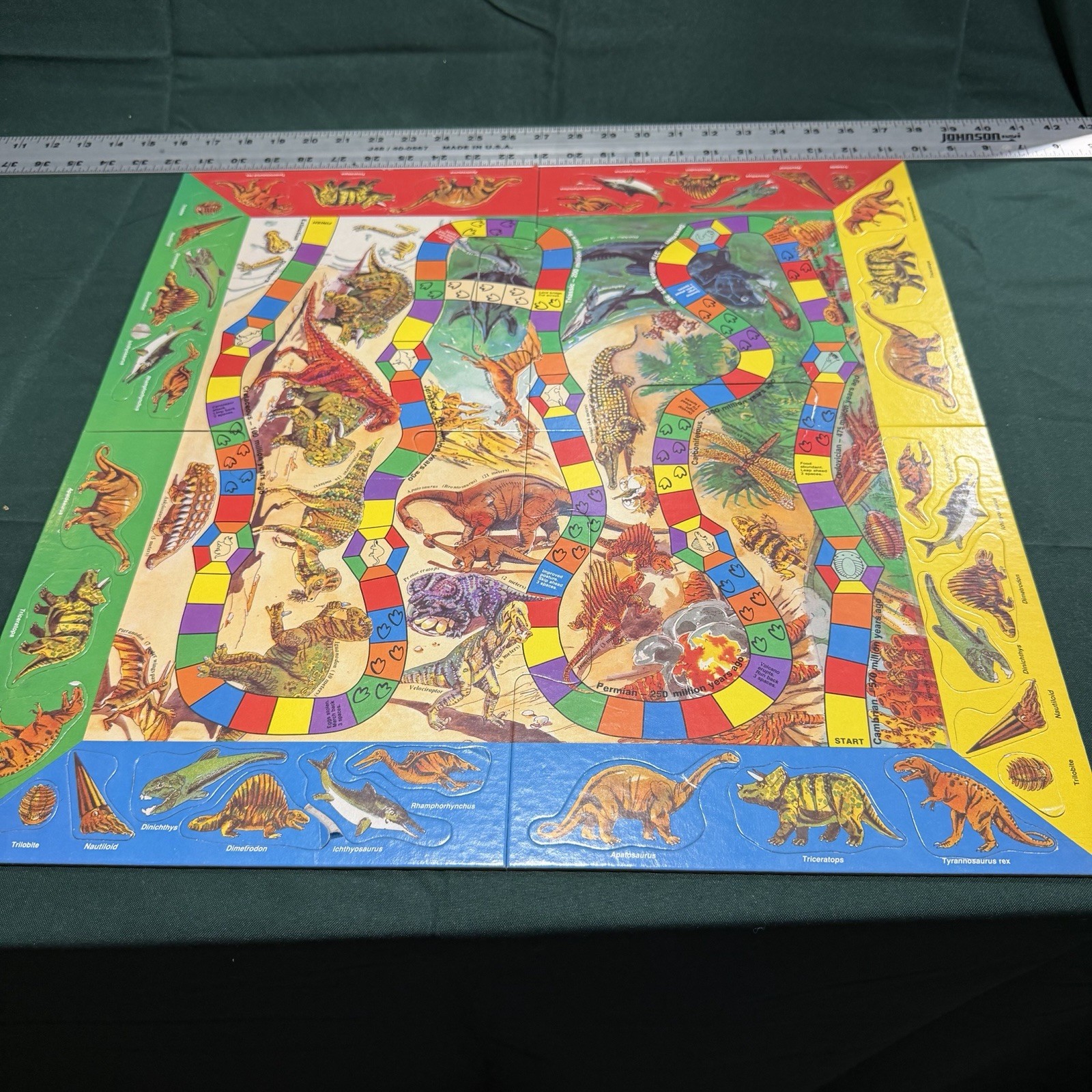 Vintage Dinosaurs and Things Puzzle Board Game – 1986 – Aristoplay – COMPLETE