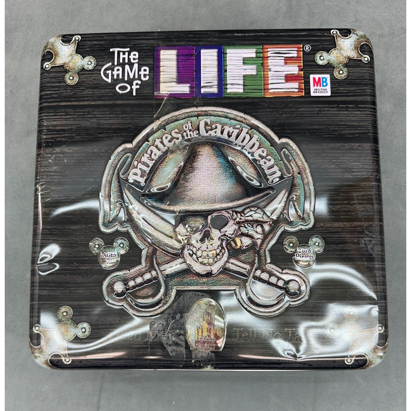 Life Pirates of the Caribbean Edition Board Game Theme Park Collector Tin