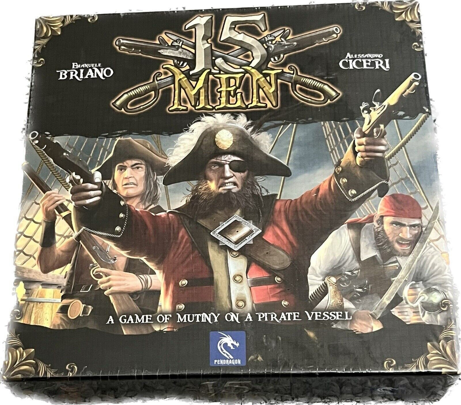 15 Men Board Game Pendragon Pirate – NEW FACTORY SEALED