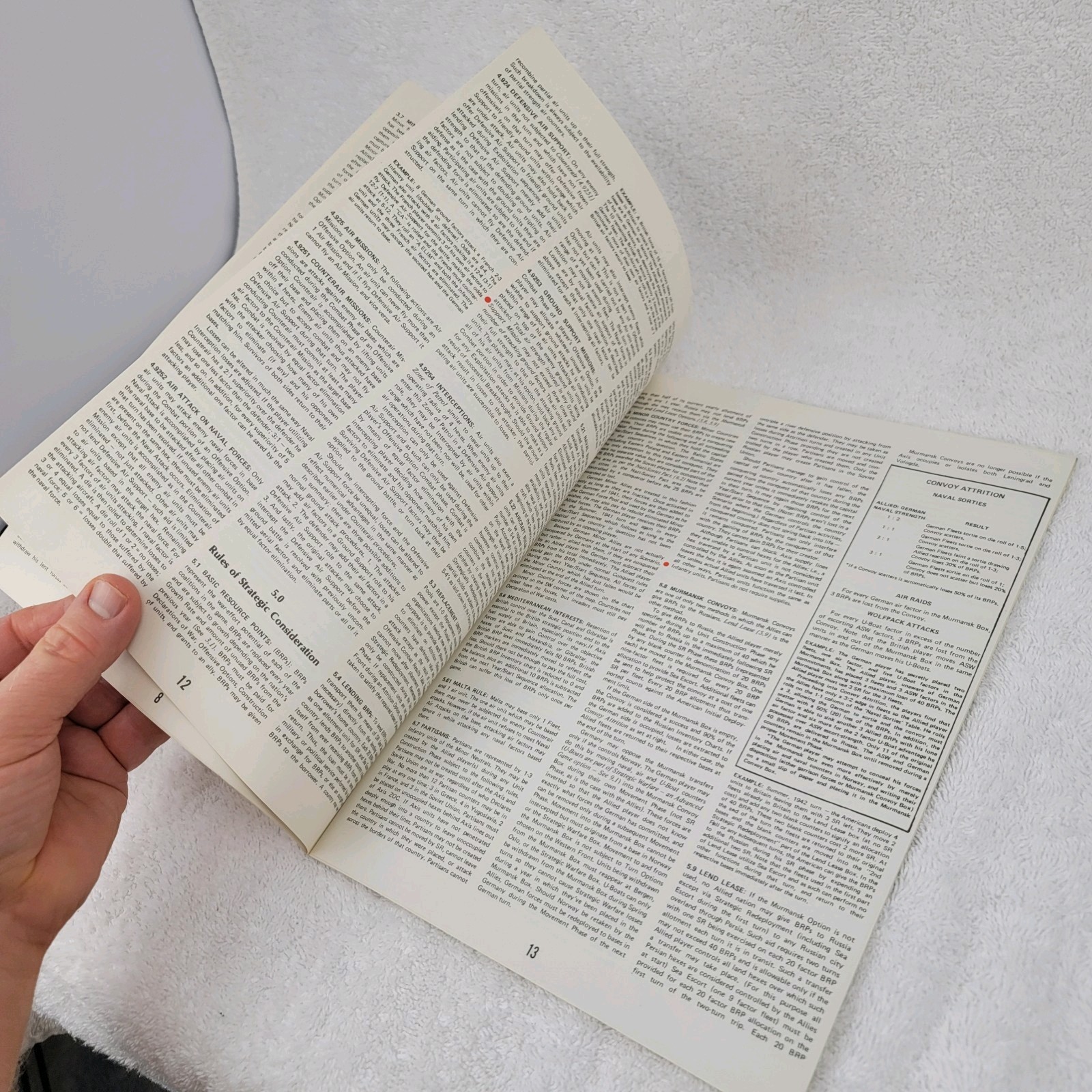 Rise & Decline Third Reich Vtg Game Parts Instruction Manual Only Very Good