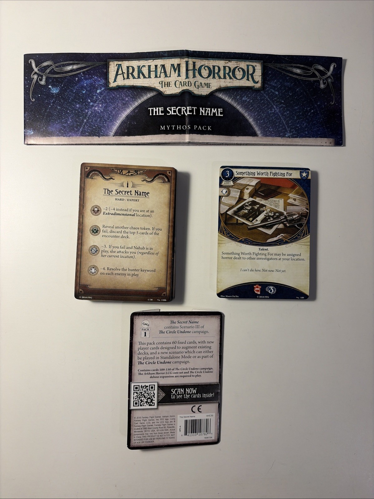 ~Arkham Horror The Card Game LCG-Circle Undone – THE SECRET NAME #1 Mythos Pack~