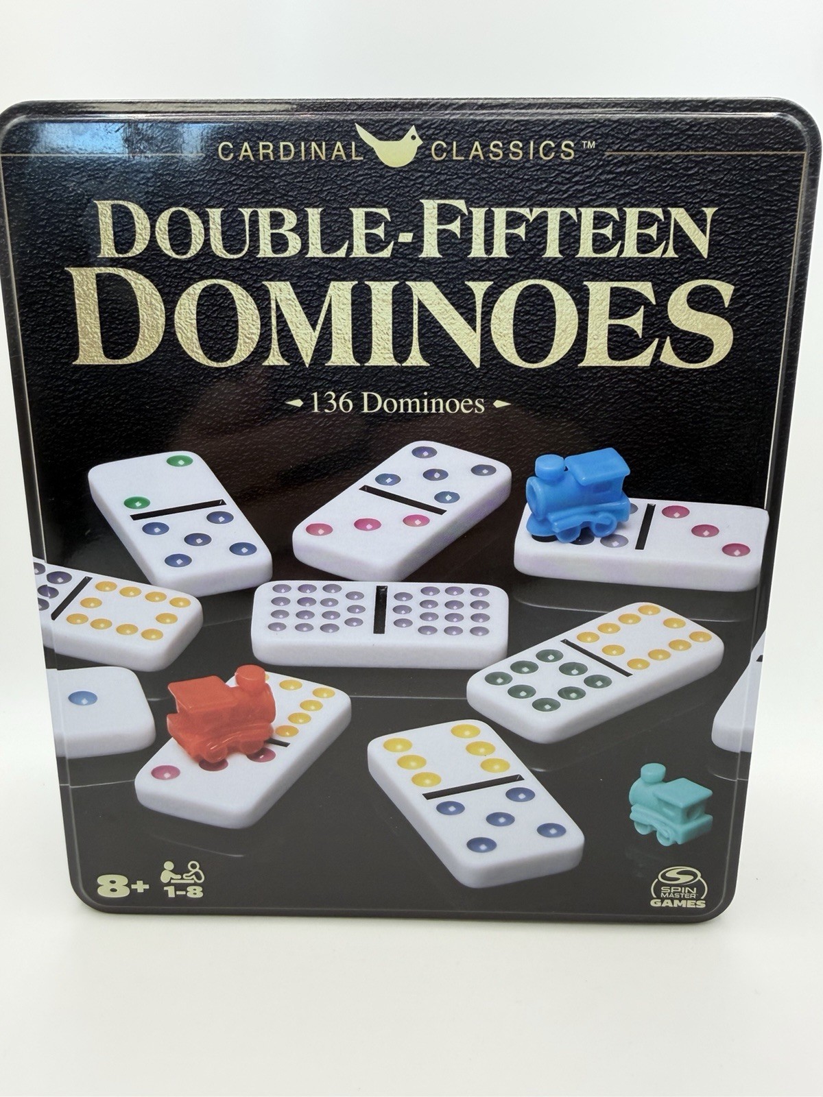 New Cardinal Classics Double Fifteen Dominoes 136 Tile Game Set – Brand New!