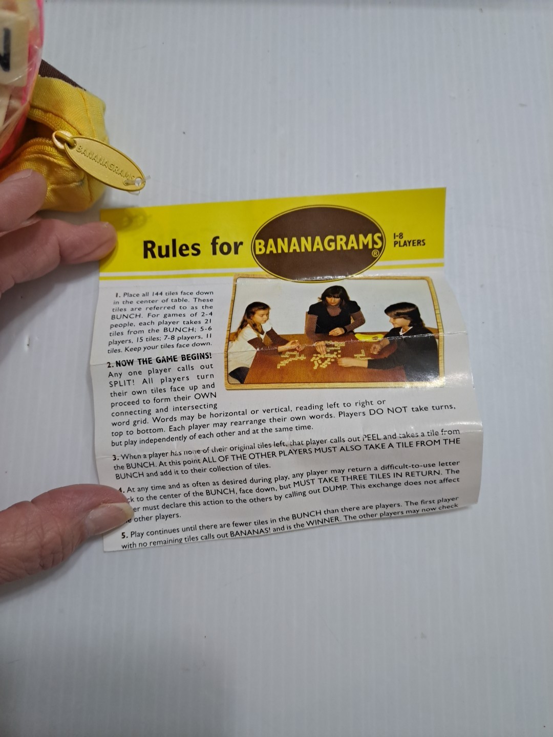 Bananagrams Crossword Family Fun Game Bananagram Word Play Banana 100 Complete
