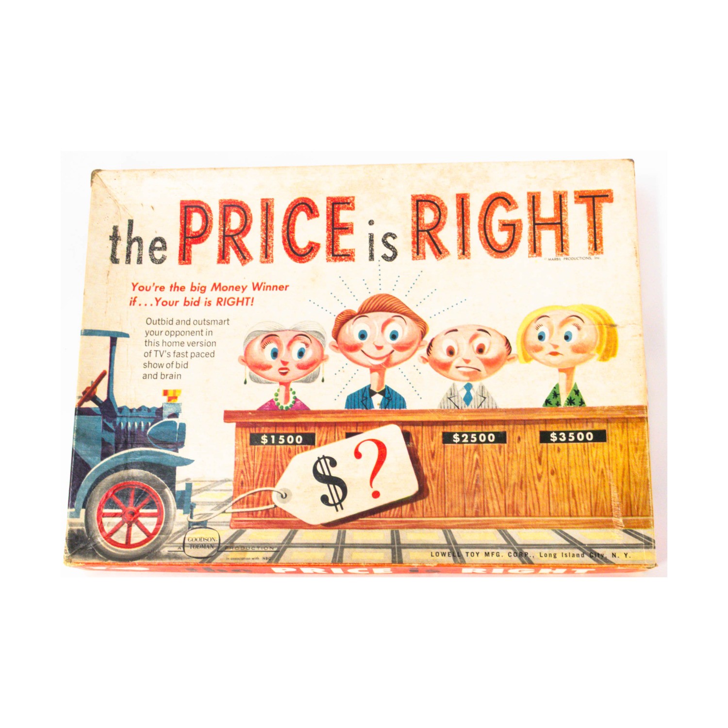 Lowell Toys Boardgame Price is Right Box VG/VG+