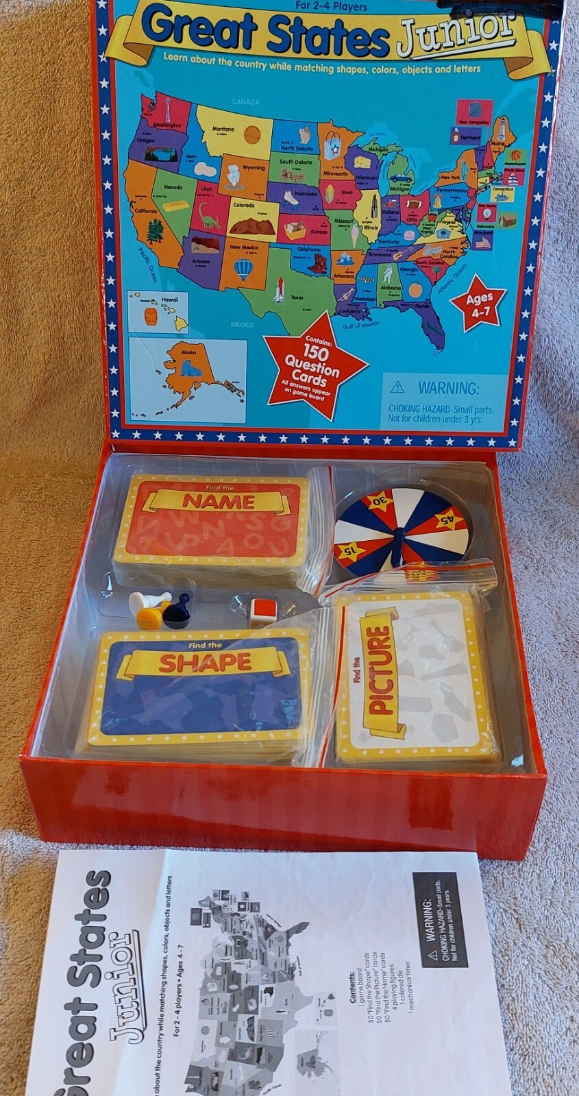 Great States Junior 2003 Pre-Owned Ages 4-7, 2-4 Players, #P20033
