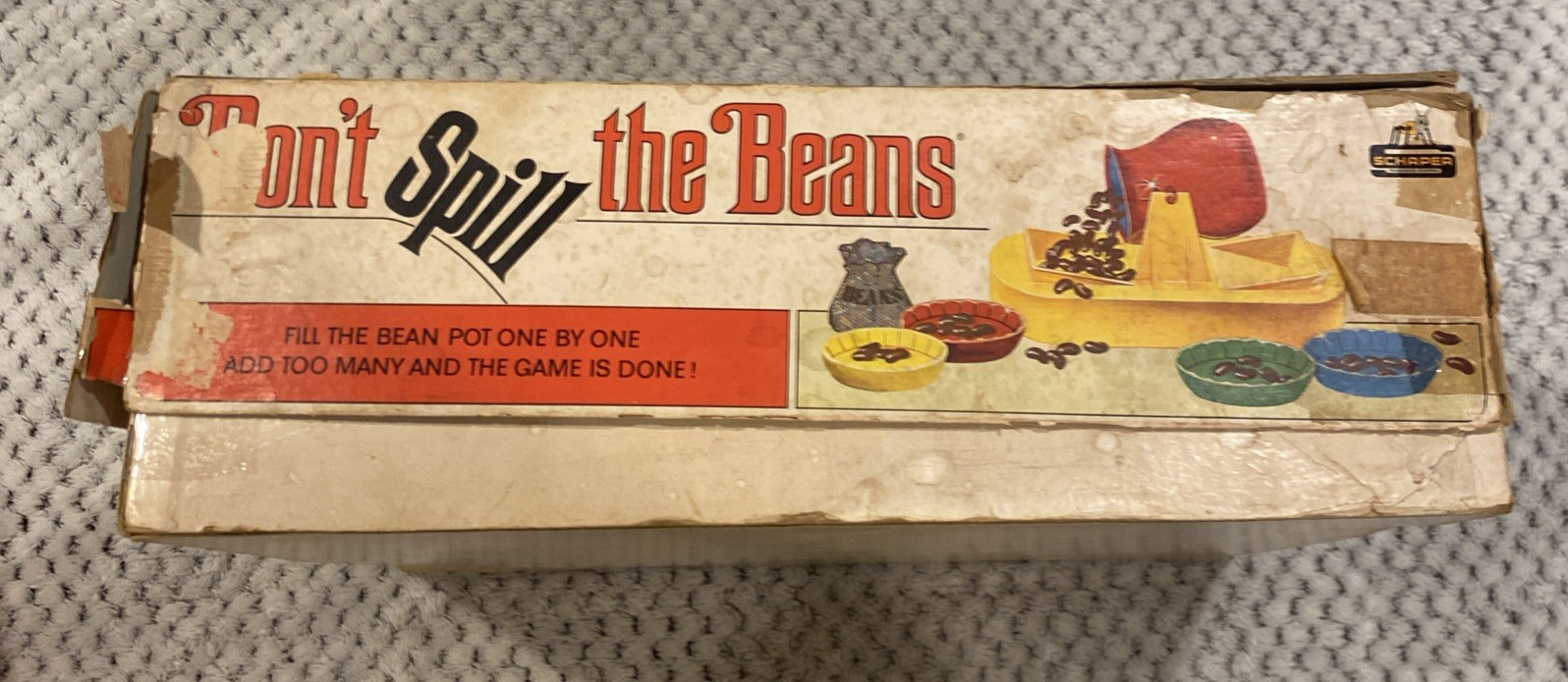 Don’t Spill the Beans Game Fill the Bean Pot One By One Schaper Vintage Complete