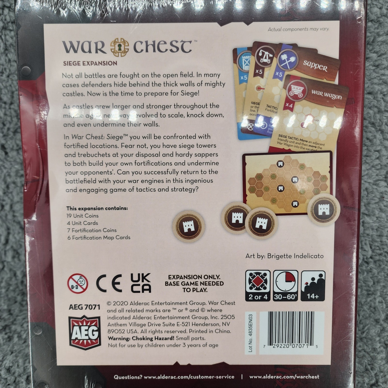 War Chest Siege Expansion by Alderac Entertainment Group New Sealed