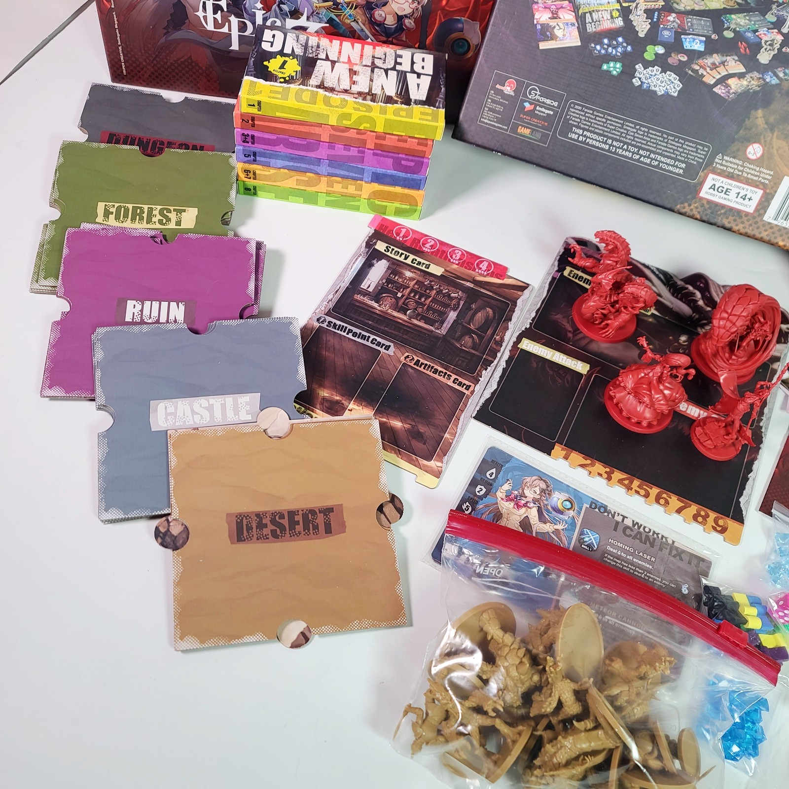 Epic 7 Seven Arise The Board Game Complete Core Box Tabletop Farside Games Anime