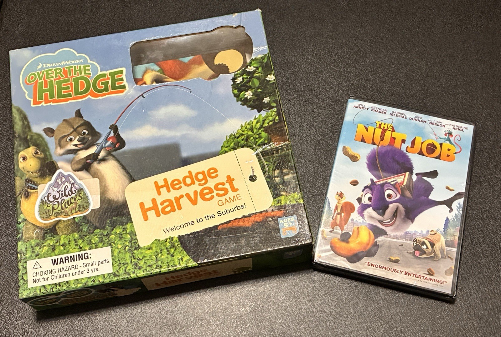 Over the Hedge: Hedge Harvest Board Game w/Free “The Nut Job” New DVD