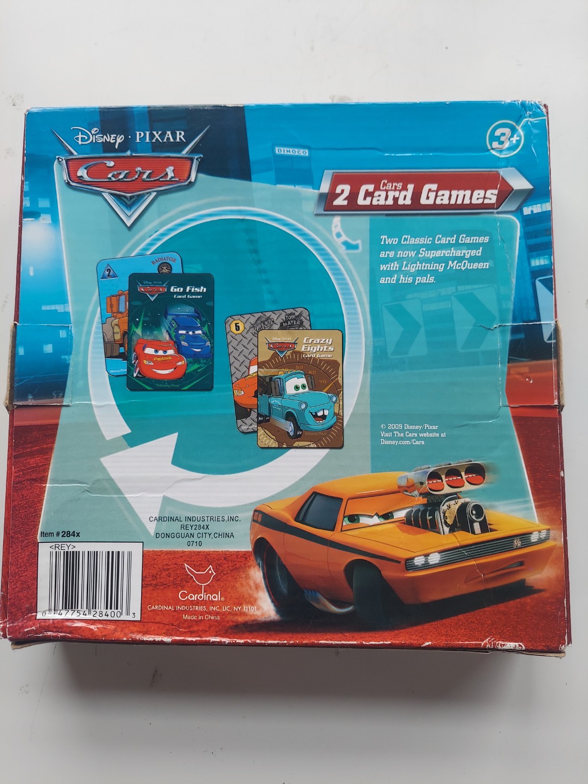 Disney Pixar Cars Checkers Tic Tac Toe Go Fish Crazy Eights Games Complete