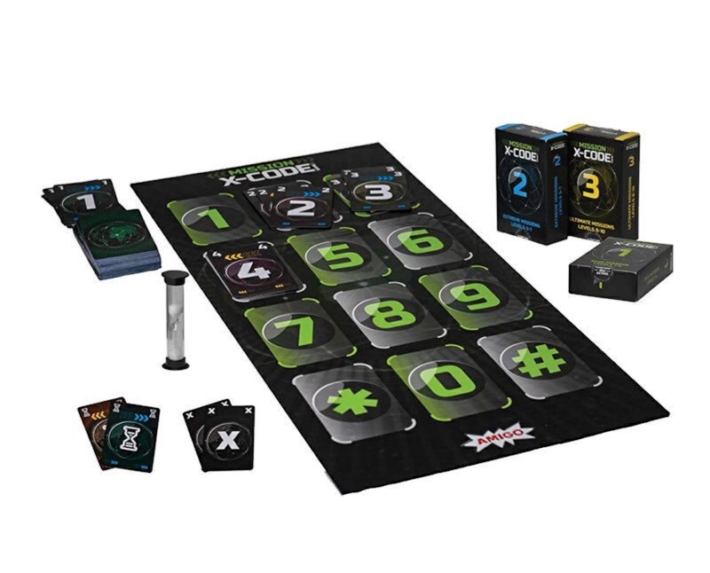 Mission X-Code Board Game AMIGO Strategy Co-Op Family Party Card Game 2-8 Player